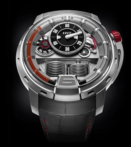 Replica HYT H1 QUAI DU MONT-BLANC 148-TT-21-RF-AG watch